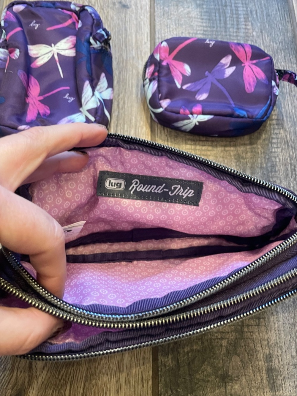 Lug Dragonfly Purple Round Trip 3 piece set - Picture 3 of 5